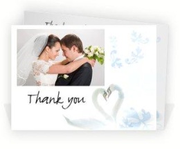 Beautiful wedding thank you card